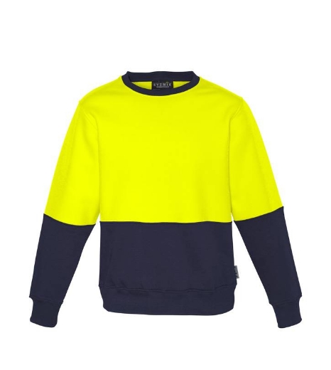 Picture of Syzmik, Unisex Hi Vis Crew Sweatshirt